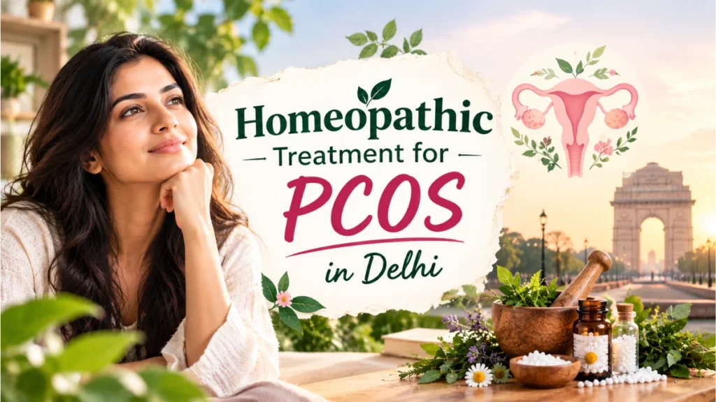 Dr. Shubhangi consulting a PCOS patient at Maharana Wellness Clinic, offering homeopathic treatment for PCOS in Delhi
